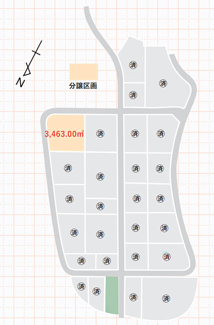 分譲区画のイメージマップ