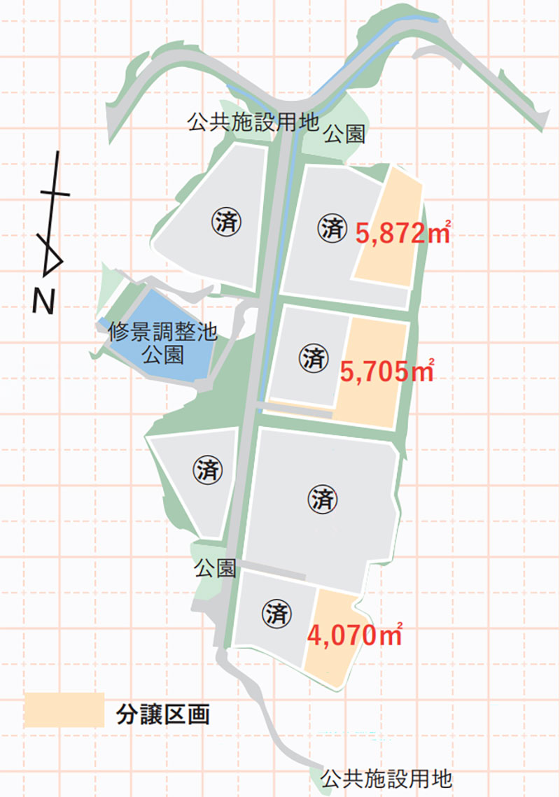 分譲区画のイメージマップ