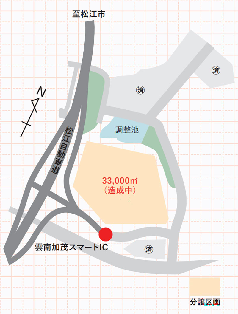 分譲区画のイメージマップ